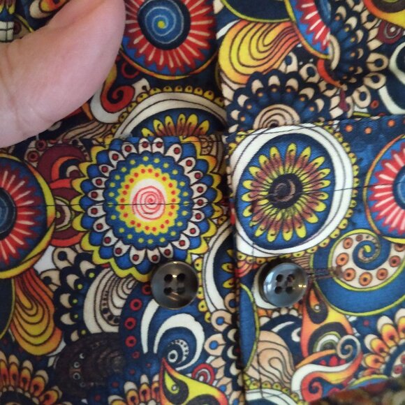 XL👔Giverno Men's Shirt Geometric Print Daily Multicolor - Picture 4 of 6